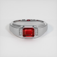 1.03 Ct. Ruby Ring, Platinum 950 1