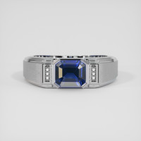 1.62 Ct. Blue Sapphire Ring, Platinum 950 1