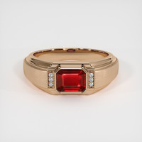 1.03 Ct. Ruby Ring, 14K Rose Gold 1