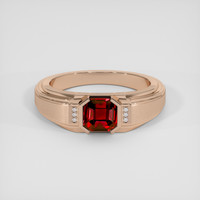3.00 Ct. Ruby Ring, 18K Rose Gold 1