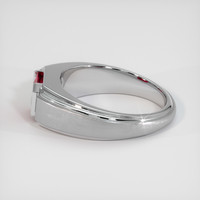 1.03 Ct. Pinkish Red Ruby Ring, 10K White Gold 4