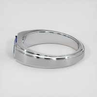 0.94 Ct. Blue Sapphire Ring, 14K White Gold 4