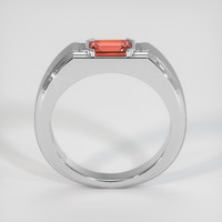 1.13 Ct. Padparadscha Sapphire Ring, 18K White Gold 3