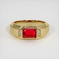 1.20 Ct. Ruby Ring, 10K Yellow Gold 1