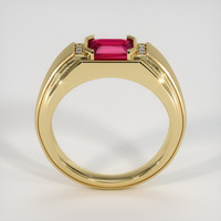 1.03 Ct. Pinkish Red Ruby Ring, 10K Yellow Gold 3