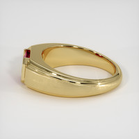 1.03 Ct. Pinkish Red Ruby Ring, 10K Yellow Gold 4