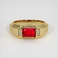 1.20 Ct. Ruby Ring, 14K Yellow Gold 1