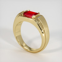 1.20 Ct. Ruby Ring, 14K Yellow Gold 2