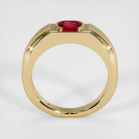 0.83 Ct. Ruby Ring, 14K Yellow Gold 3