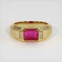 1.29 Ct. Ruby Ring, 14K Yellow Gold 1