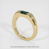 0.79 Ct. Sapphire Ring, 14K Yellow Gold 2