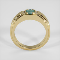 0.84 Ct. Bluish Green Sapphire Ring, 14K Yellow Gold 3