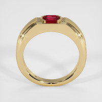 0.83 Ct. Ruby Ring, 18K Yellow Gold 3