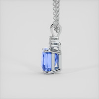 3.15 Ct. Blue Sapphire Pendant, Platinum 950 3