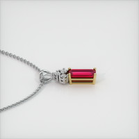 1.57 Ct. Ruby Pendant, 14K Yellow & White 3