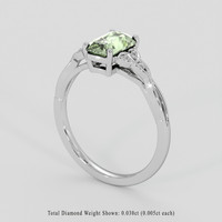 1.83 Ct. Green Sapphire Ring, Platinum 950 2