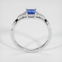 0.54 Ct. Blue Sapphire Ring, 14K White Gold 3