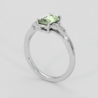 1.83 Ct. Green Sapphire Ring, 14K White Gold 2