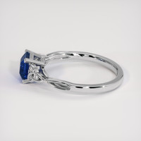 1.57 Ct. Blue Sapphire Ring, 18K White Gold 4