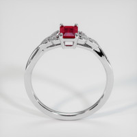 0.52 Ct. Ruby Ring, 18K White Gold 3