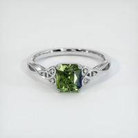 1.45 Ct. Bi Color Sapphire Ring, 18K White Gold 1