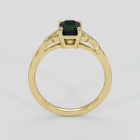 1.03 Ct. Green Sapphire Ring, 10K Yellow Gold 3