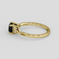 1.03 Ct. Green Sapphire Ring, 10K Yellow Gold 4
