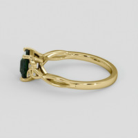 1.08 Ct. Green Sapphire Ring, 14K Yellow Gold 4