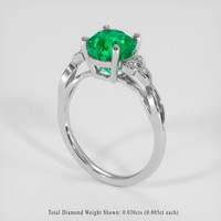 3.18 Ct. Emerald Ring, Platinum 950 2