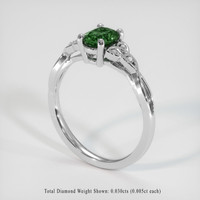 0.79 Ct. Sapphire Ring, Platinum 950 2