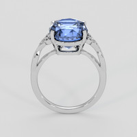 7.20 Ct. Blue Sapphire Ring, Platinum 950 3