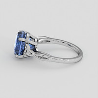 7.20 Ct. Blue Sapphire Ring, Platinum 950 4