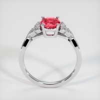 1.09 Ct. Reddish Pink Sapphire Ring, Platinum 950 3