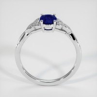 0.54 Ct. Blue Sapphire Ring, 14K White Gold 3