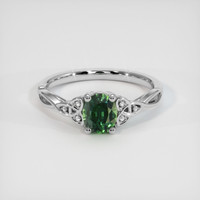 0.79 Ct. Sapphire Ring, 14K White Gold 1