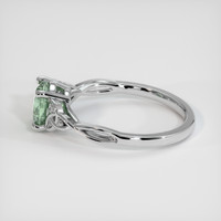 1.50 Ct. Green Sapphire Ring, 14K White Gold 4