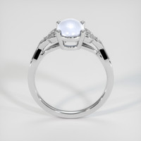 1.83 Ct. Bluish Grey Sapphire Ring, 14K White Gold 3