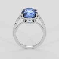 7.20 Ct. Blue Sapphire Ring, 14K White Gold 3