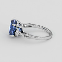7.20 Ct. Blue Sapphire Ring, 14K White Gold 4