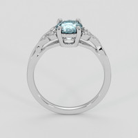 1.18 Ct. Greyish Blue Sapphire Ring, 14K White Gold 3