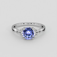 1.57 Ct. Color Change Sapphire Ring, 18K White Gold 1