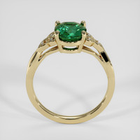 2.16 Ct. Bluish Green Sapphire Ring, 14K Yellow Gold 3