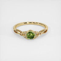 0.45 Ct. Sapphire Ring, 14K Yellow Gold 1