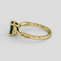 1.65 Ct. Bluish Green Sapphire Ring, 14K Yellow Gold 4