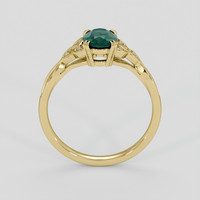 0.99 Ct. Bluish Green Sapphire Ring, 14K Yellow Gold 3