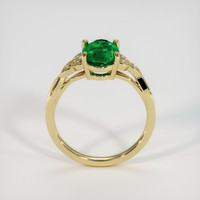 1.48 Ct. Emerald Ring, 18K Yellow Gold 3