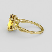 6.03 Ct. Yellow Citrine Ring, 18K Yellow Gold 4