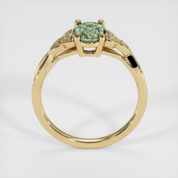 1.15 Ct. Green Sapphire Ring, 18K Yellow Gold 3