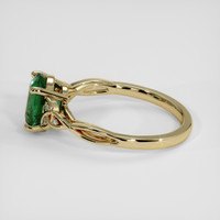 2.16 Ct. Bluish Green Sapphire Ring, 18K Yellow Gold 4