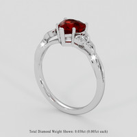 1.22 Ct. Ruby Ring, Platinum 950 2